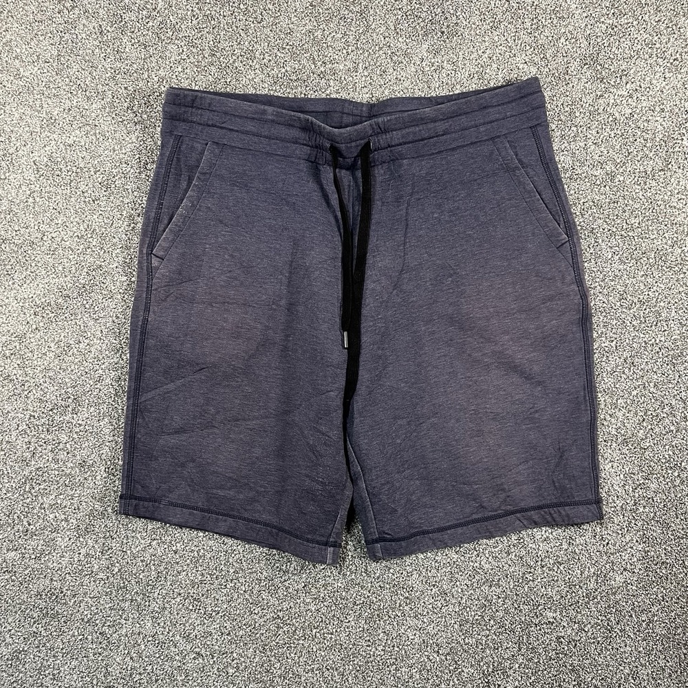 32 Degrees Cool Mens Large Performance Shorts Navy Blue Drawstring Athletic